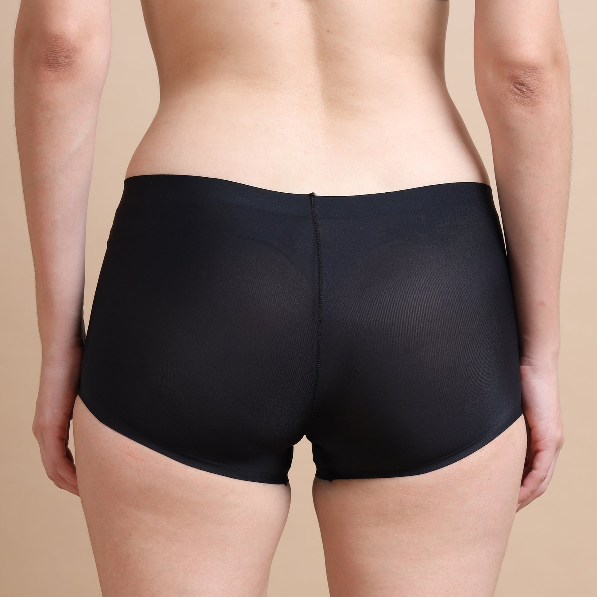  Black Boyleg Women's Seamless Panties 