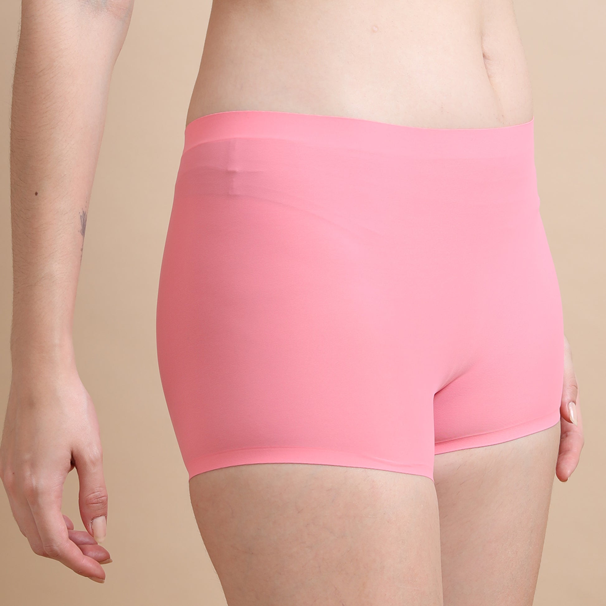  Boyleg Seamless Dark Pink Panties for Women 