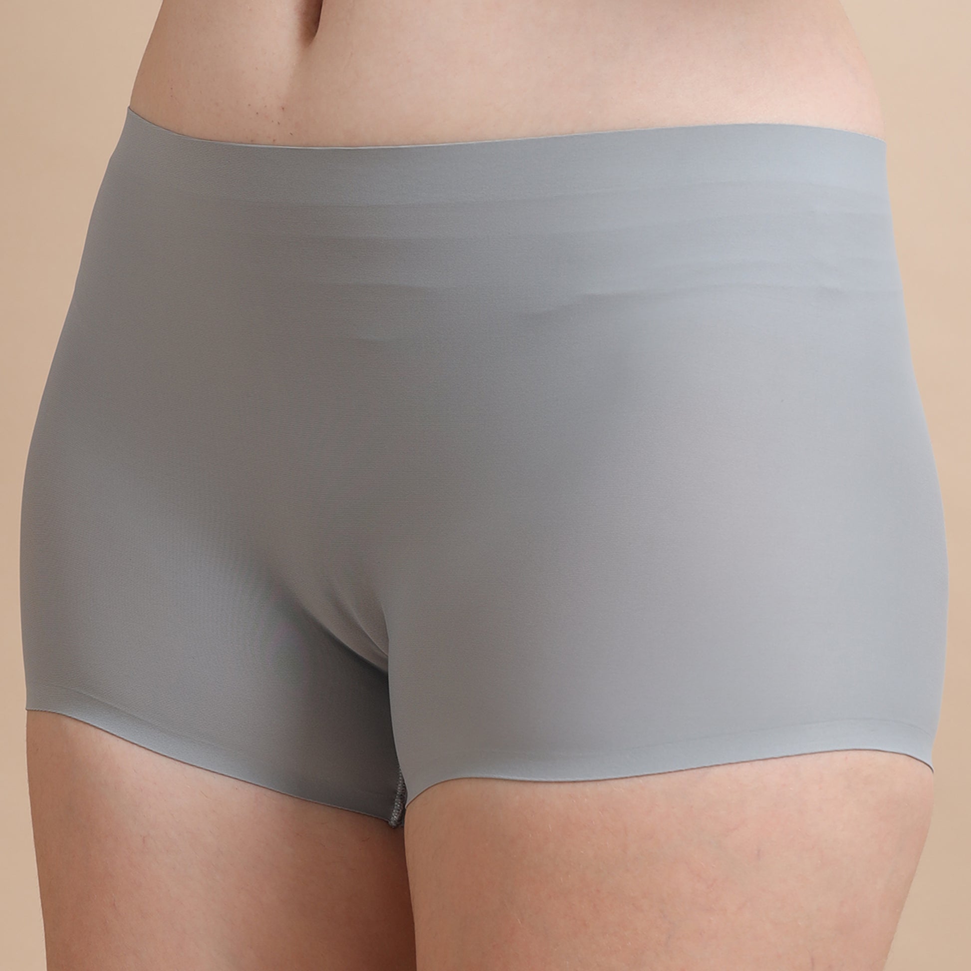 Soft Boyleg Seamless Grey Panties for Women