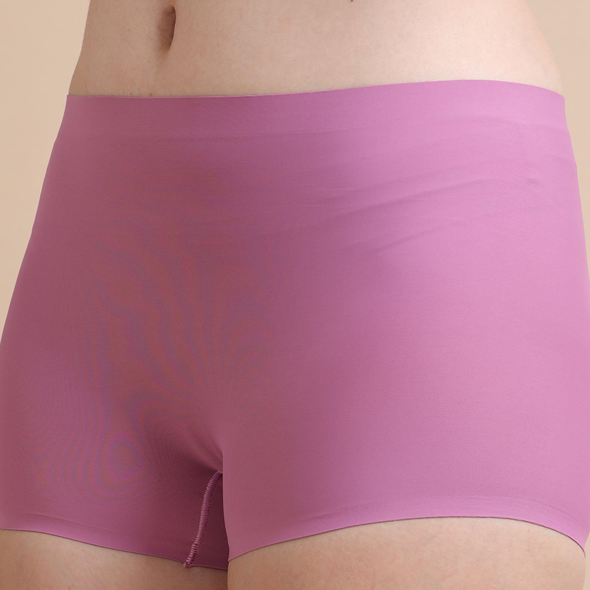  Mid-rise Boyleg Seamless Lavender Panties for Women