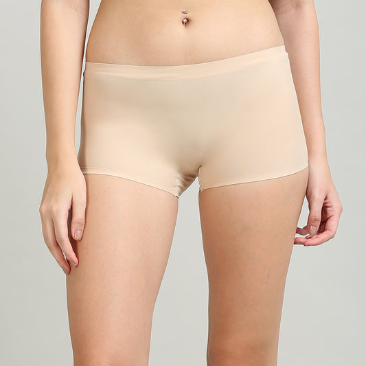 Breathable Boy Women Beige Shorts