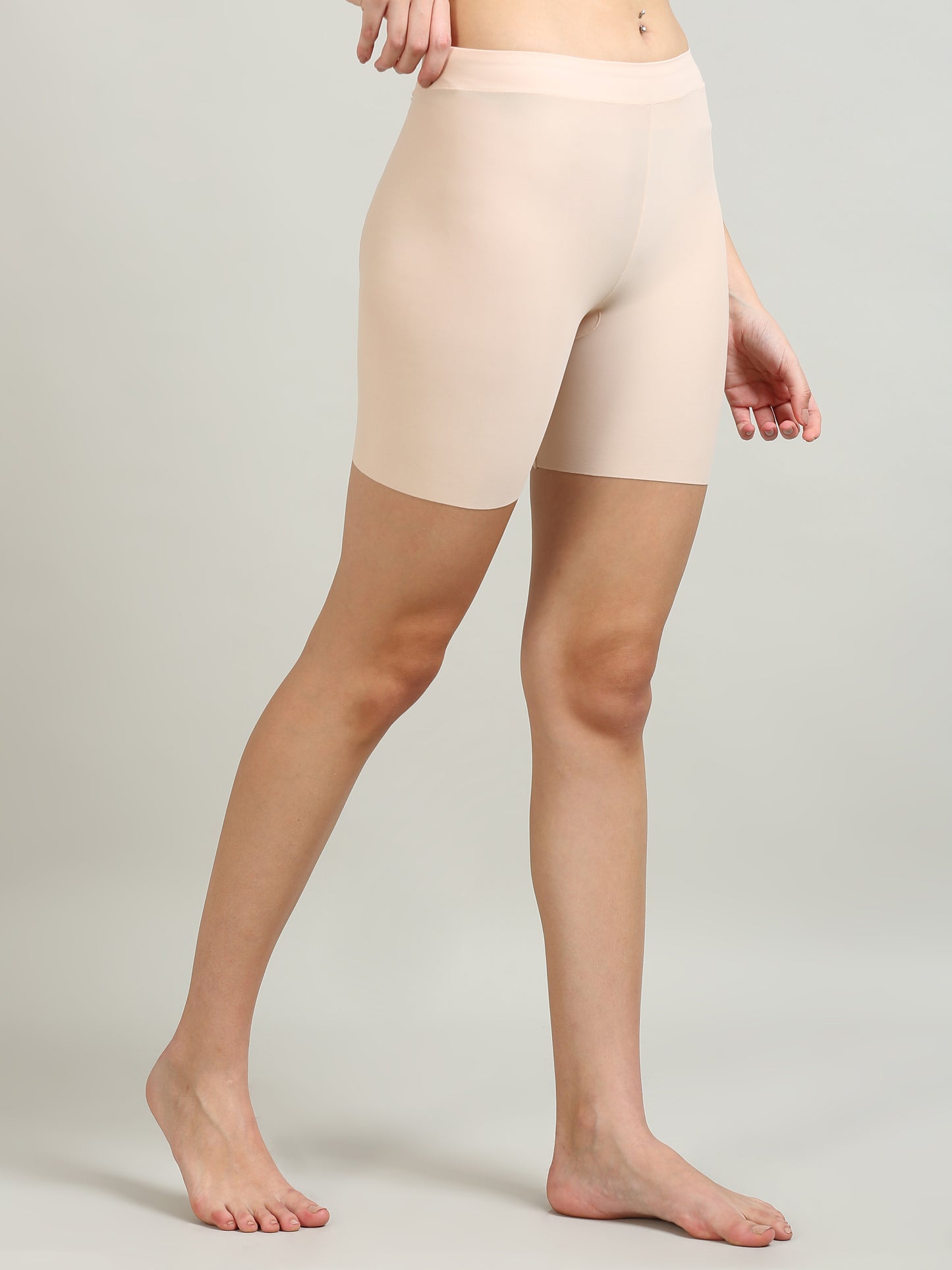 versatile Beige Cycling Shorts for Women