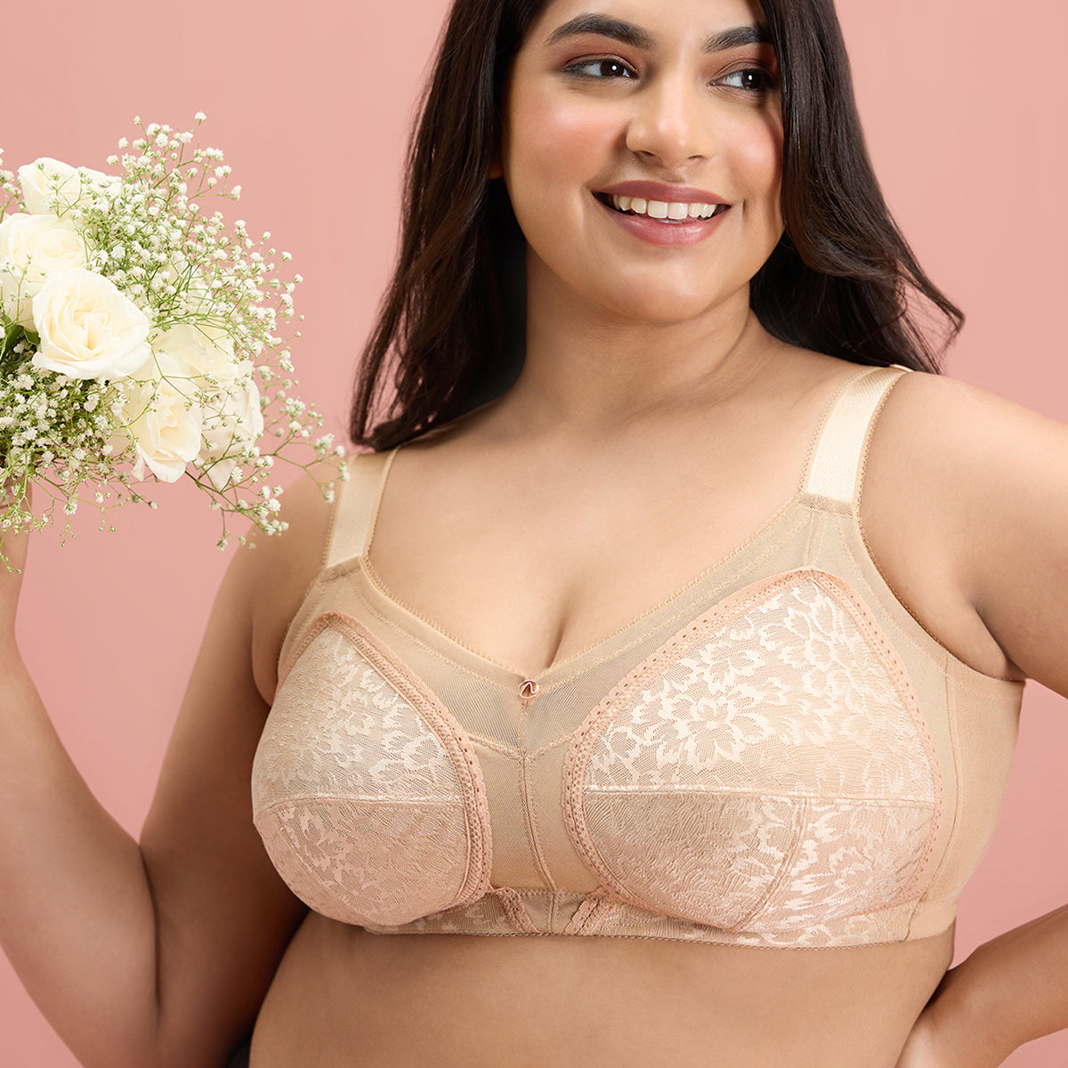 Shape & Support Sand No Underwire Bra for Women