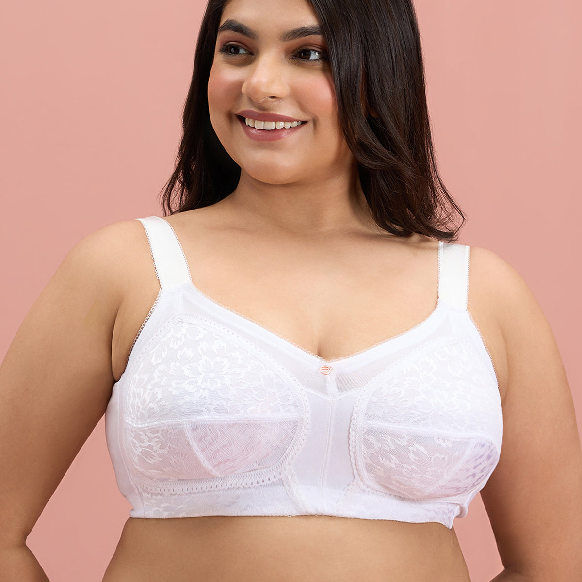 Shape & Support White Lace Bra for Women