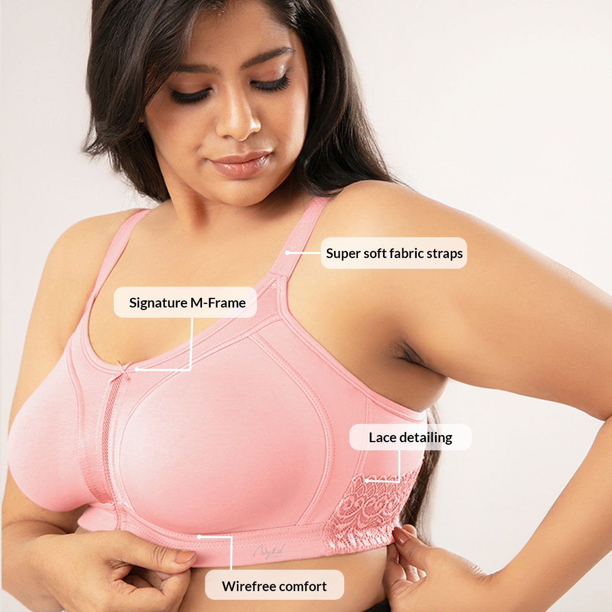 Coral Bounce Control Bras Everyday Wear for Ladies