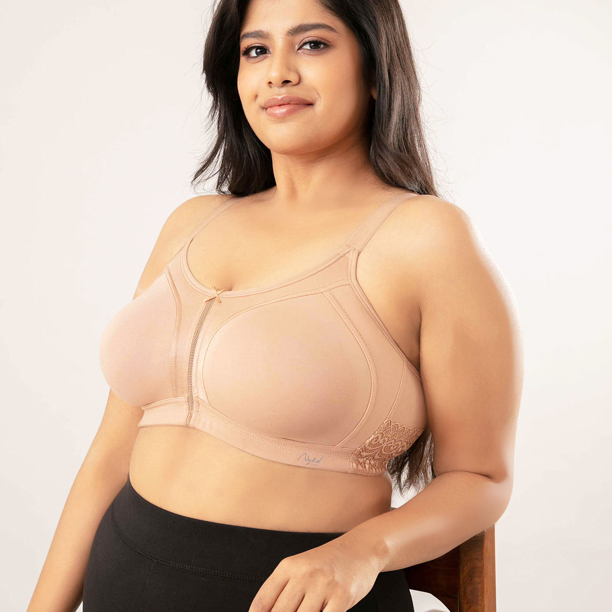 Sand Colour No Bounce Comfortable Bra For Daily Use