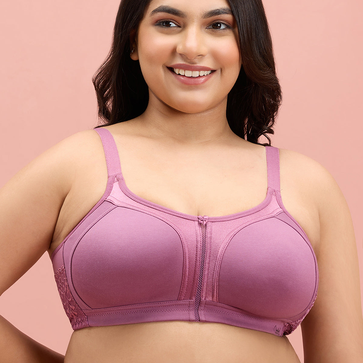 Mauve M-Frame Bounce Control Comfy Everyday Bras