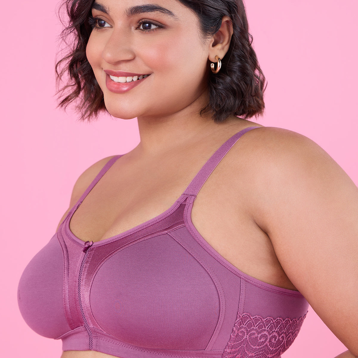 Mauve M-Frame Bounce Control Comfy Everyday Bras