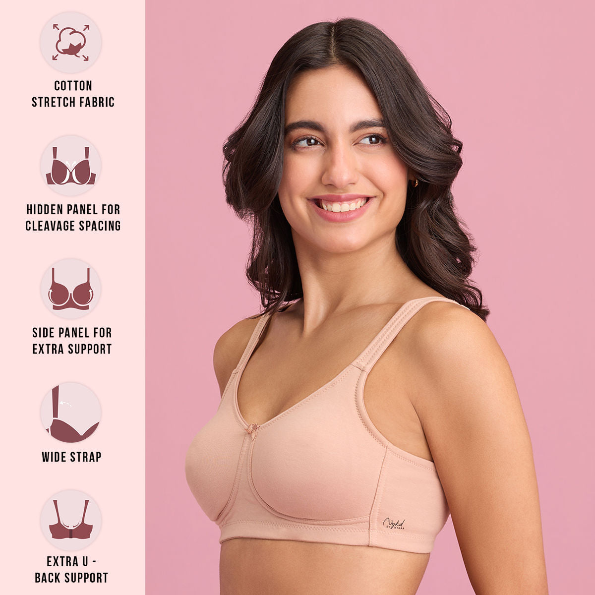 Sand Colour Sweat Proof Bra for Women