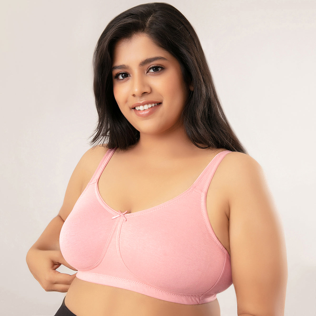 Cotton Sweat Free Coral Bra with Non Padded