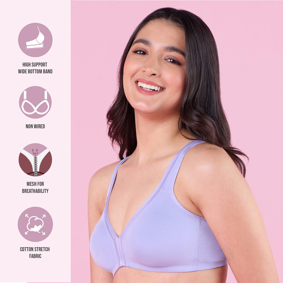 Light Blue Plunge Neckline Everyday Bra