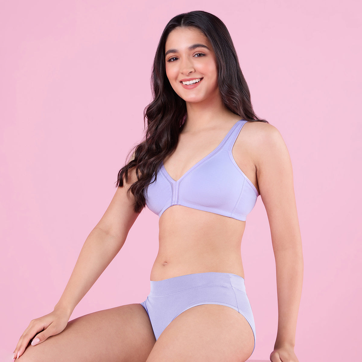 Light Blue Plunge Neckline Everyday Bra